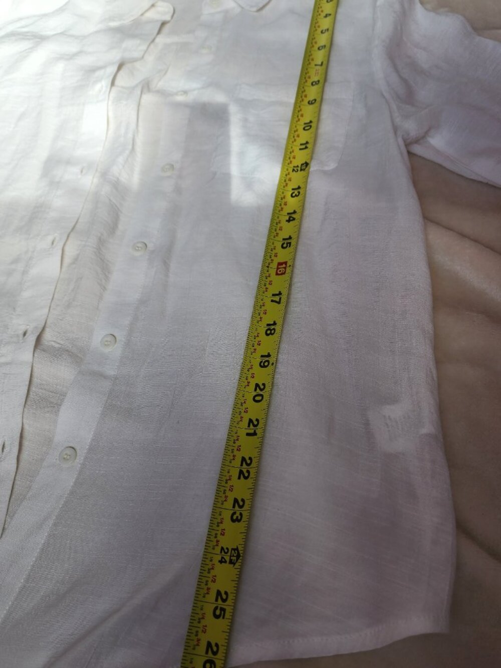 Women's Cotton Linen Long Sleeve Button Down - Picture 6 of 7